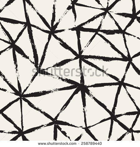 450x470 Vector Seamless Pattern With Triangles. Abstract Hand Made
