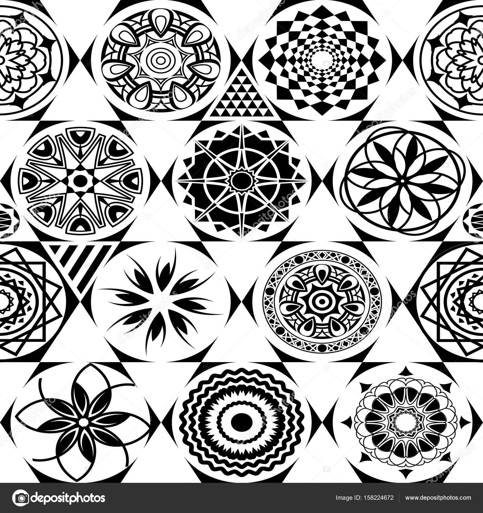 1600x1700 Vector Seamless Pattern. Modern Stylish Texture With Monochrome