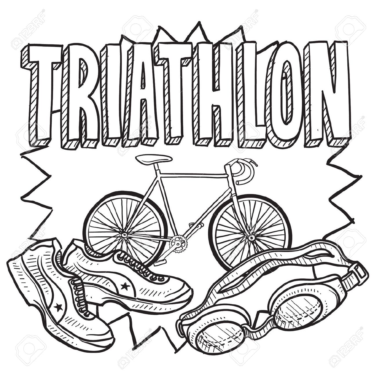 Triathlon Drawing
