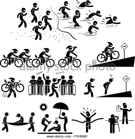 523x540 Triathlon Black And White Stock Photos Amp Images