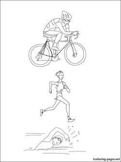 250x335 Triathlon Coloring Pages