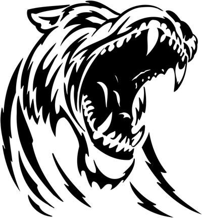 400x431 Tribal Animal Drawing