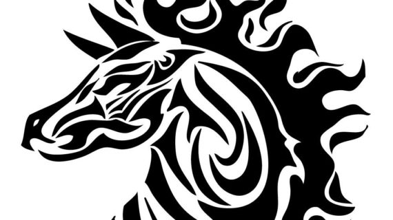 570x320 Animals Graffiti Drawings How To Draw Tribal Animals A Horse