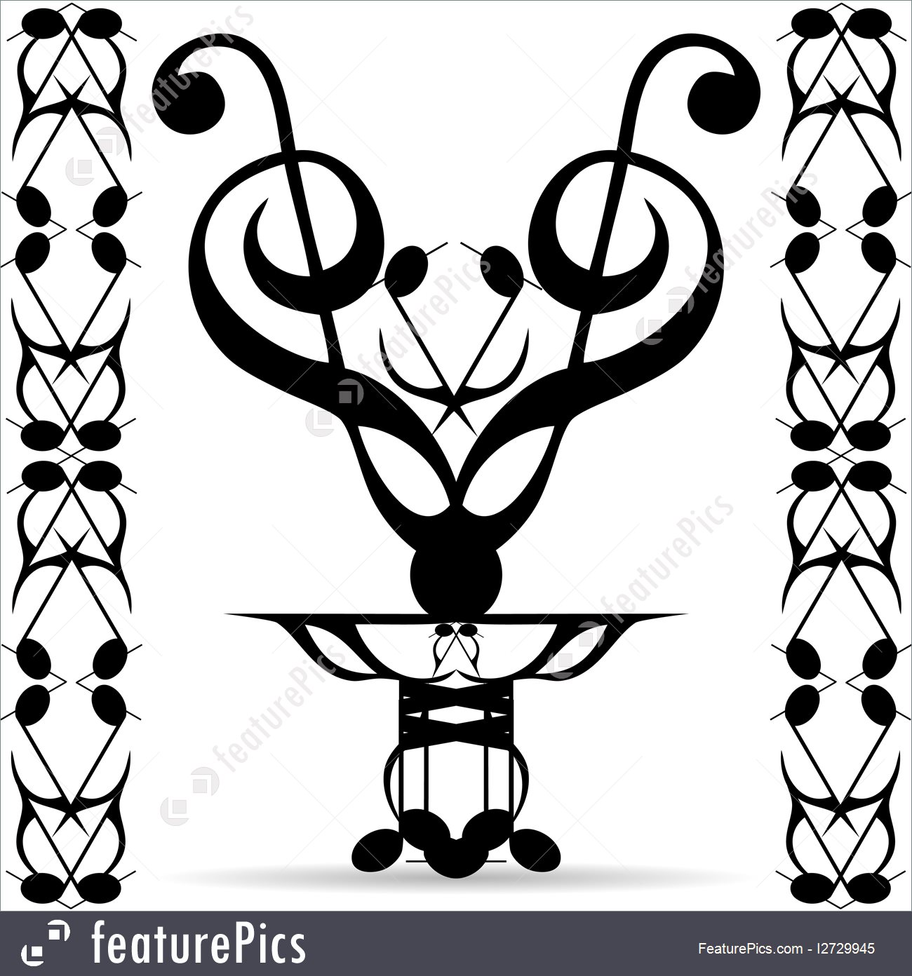 1300x1392 Emblems And Symbols Tribal Art Elements