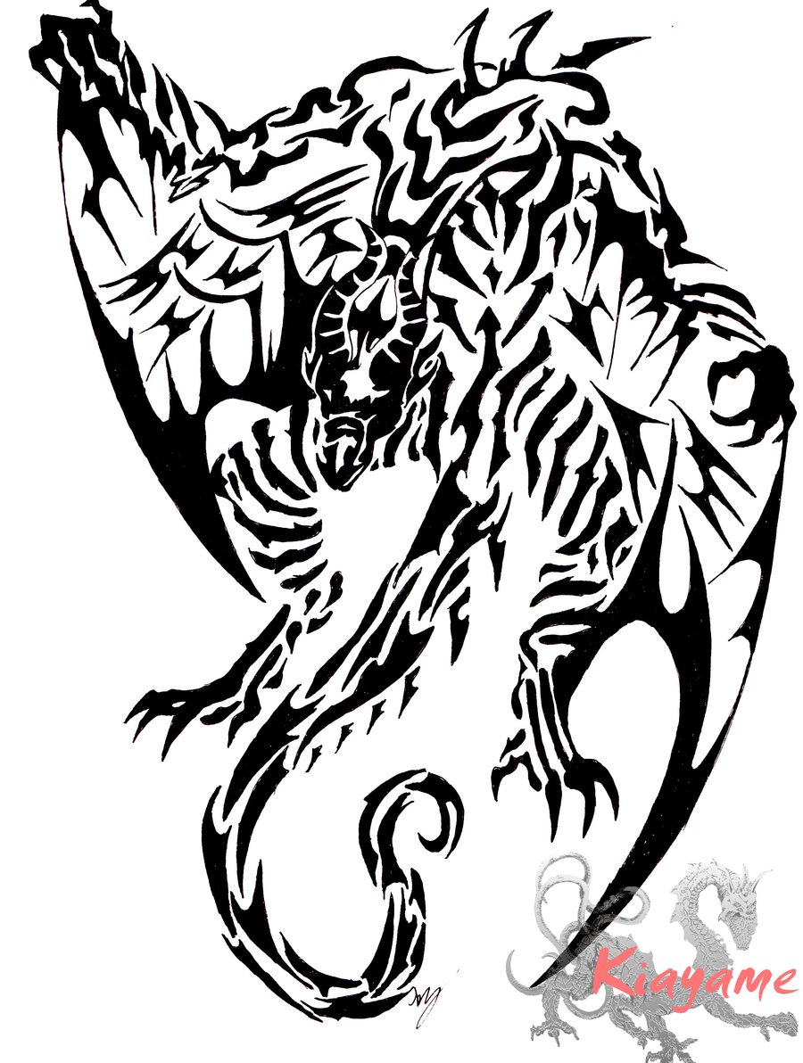 900x1192 First Dragon Tribal By Grenyol