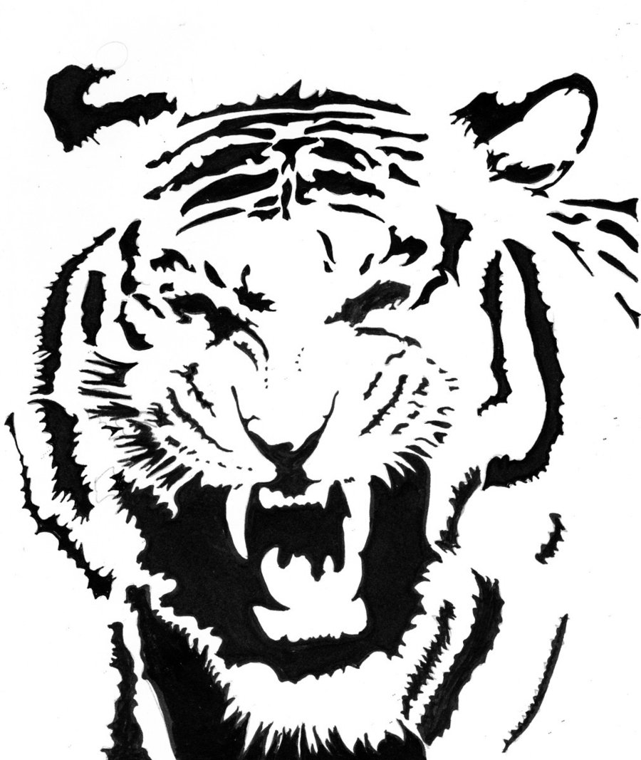 900x1067 Tiger Tribal By Ali Radicali