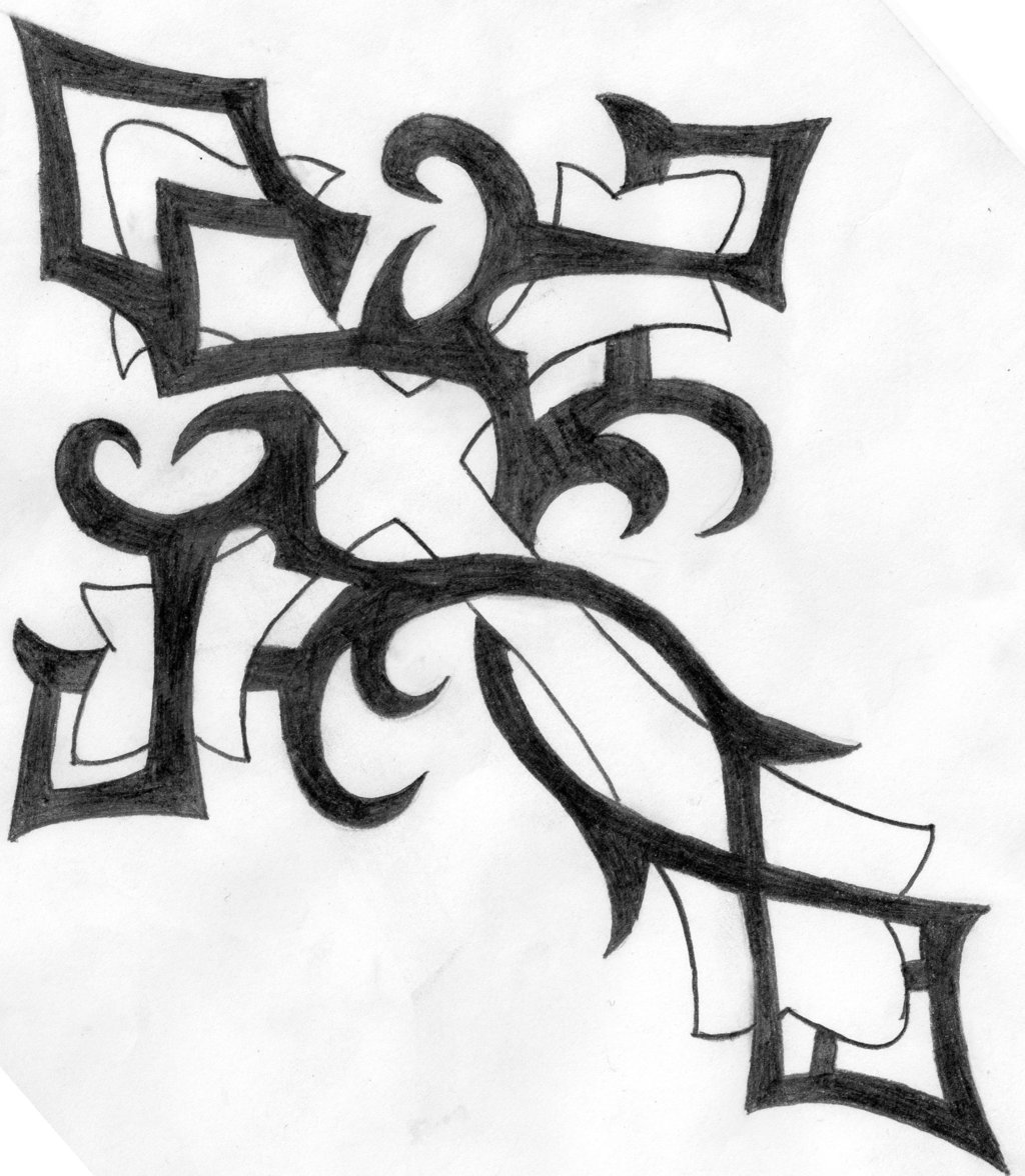 1024x1176 Tribal Cross By Dannyj321