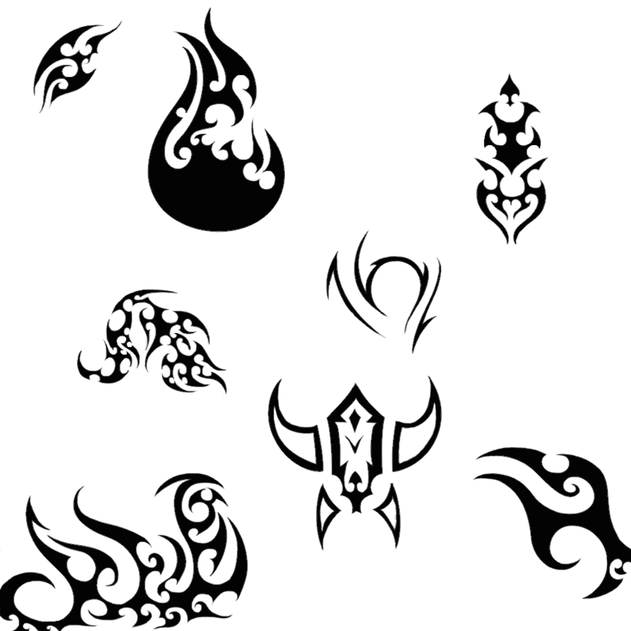 900x900 Various Tribal Drawings By Kinguchia666