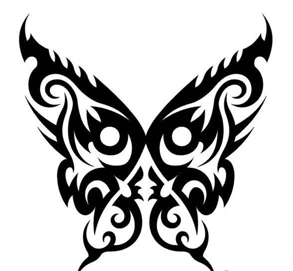 589x546 Tribal Butterfly Tattoos Designs Tattoo Art Gallery