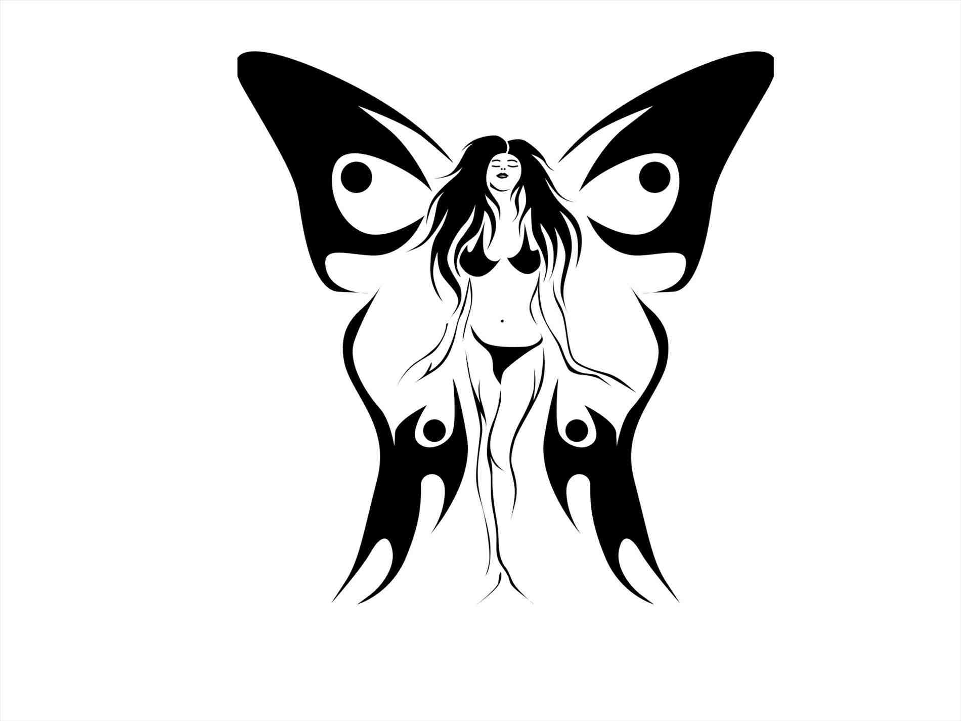 1900x1425 Drawings Of Tribal Butterflies