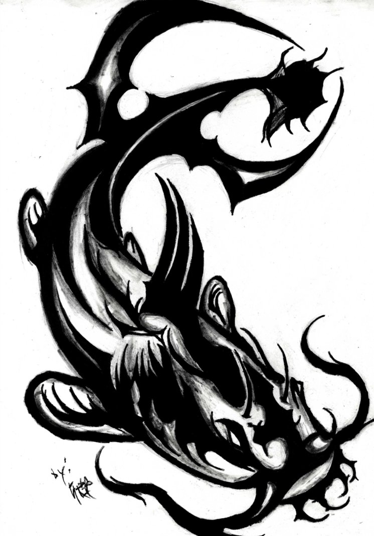 746x1070 Tribal Cat Fish By Theblackalma13