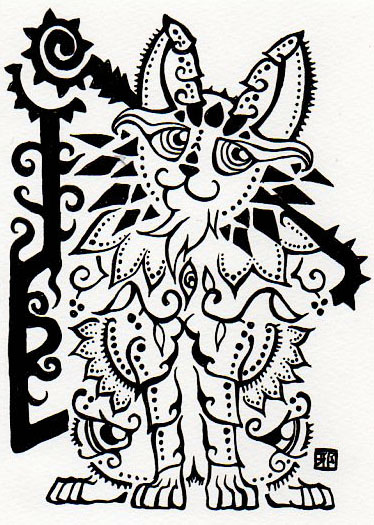 374x525 Semi Tribal Cat By Lutamesta