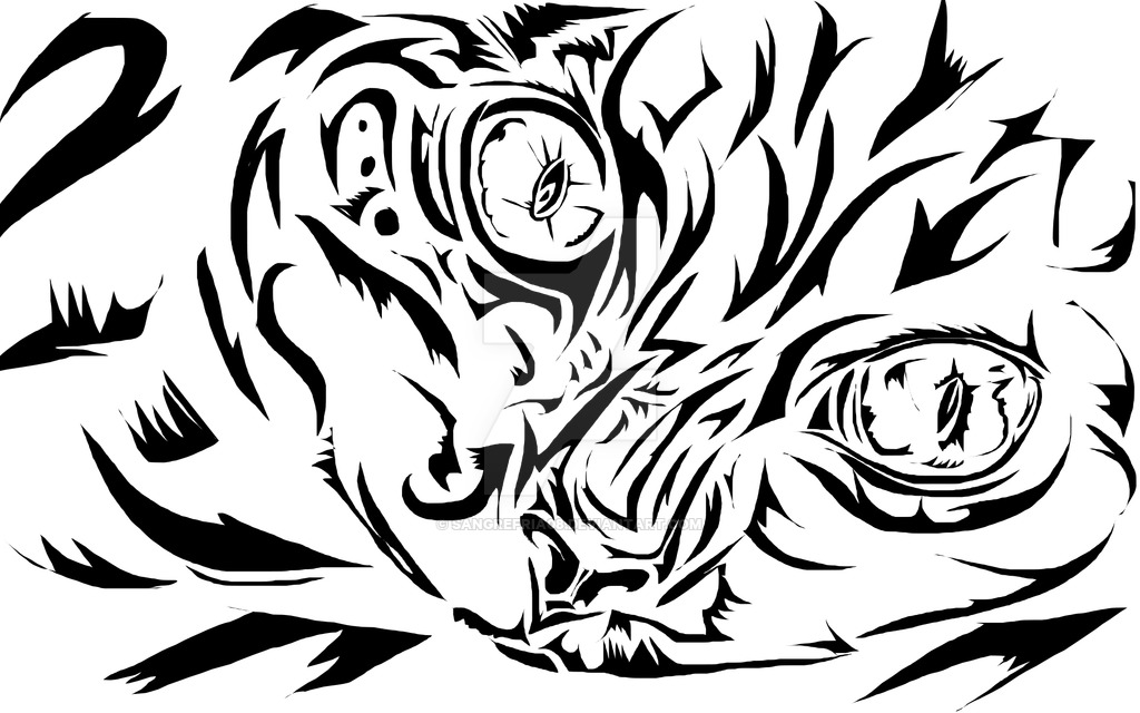 1024x640 Tribal Cat By Sangrefria08