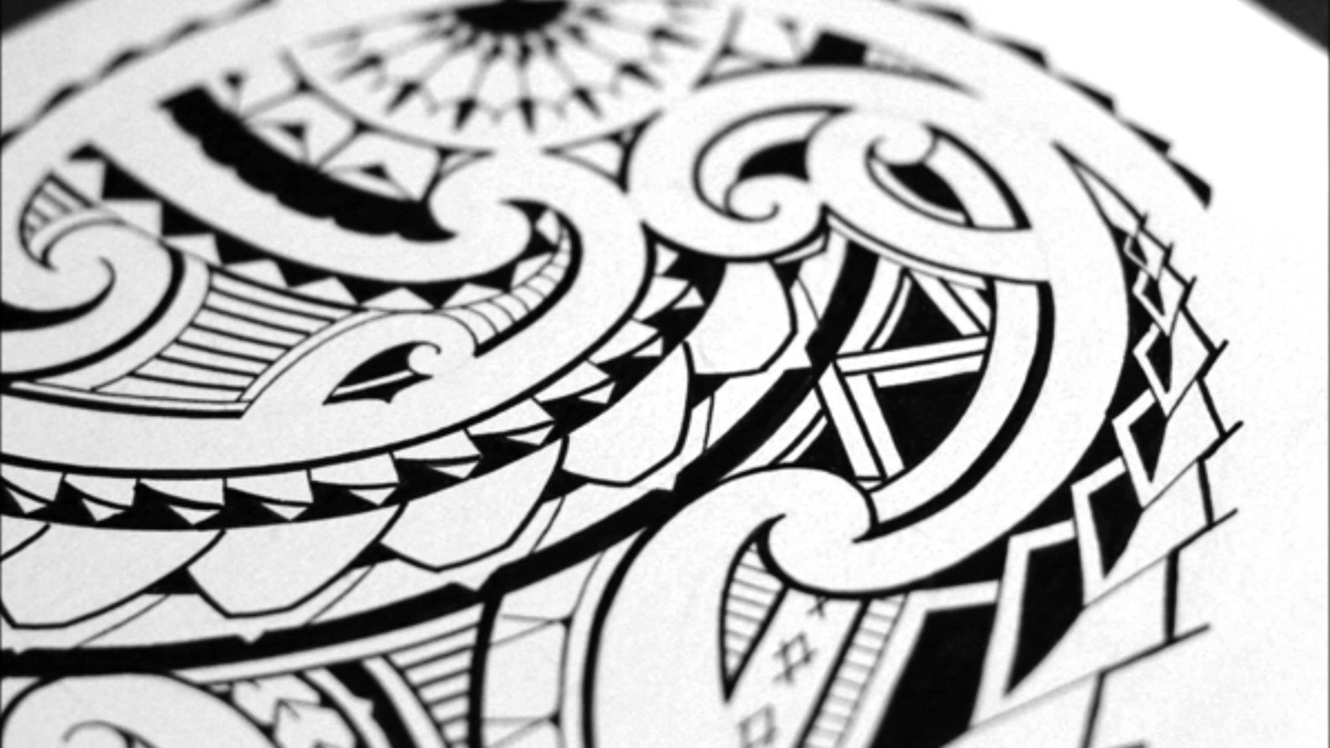1920x1080 Sketching A Quarter Sleeve Maori Tribal Tattoo
