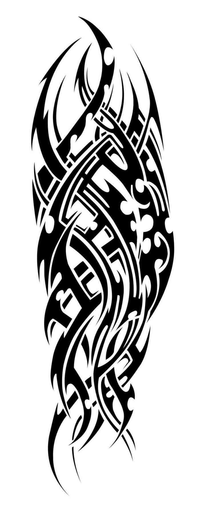 711x1787 Tiger Polynesian Half Sleeve Tattoo Designs Design Pictures How
