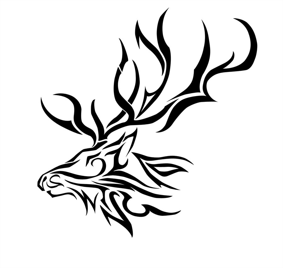 900x853 Elk Tribal By Dynasthai