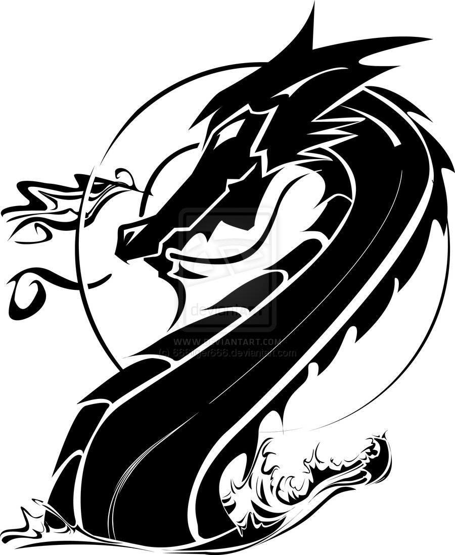 900x1099 Tribal Dragon Tattoo Tattoo Ideas