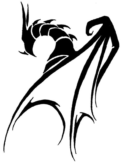 516x671 Tribal Dragon By ~lunanera On Dragons