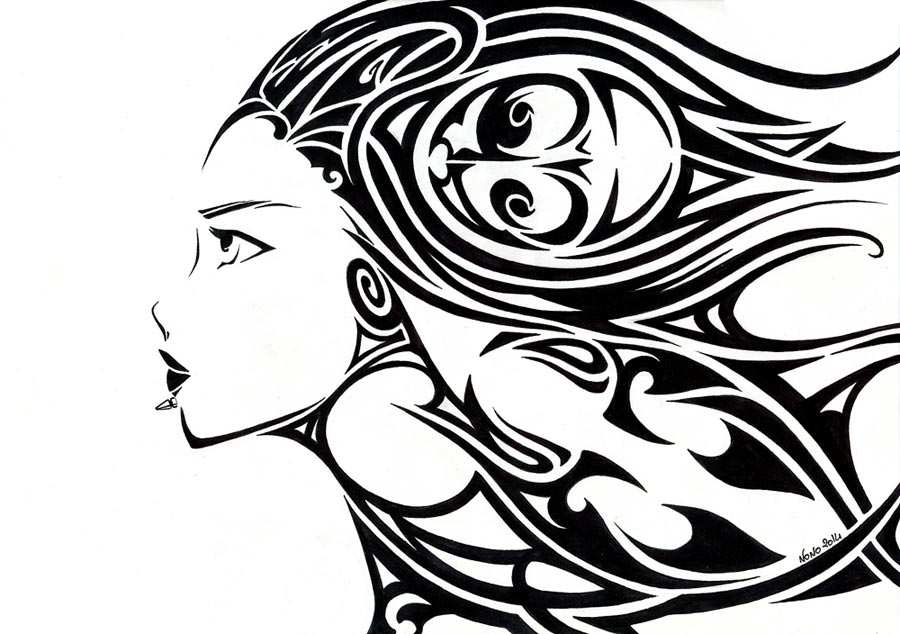 900x634 Tribal Girl By Pikamine