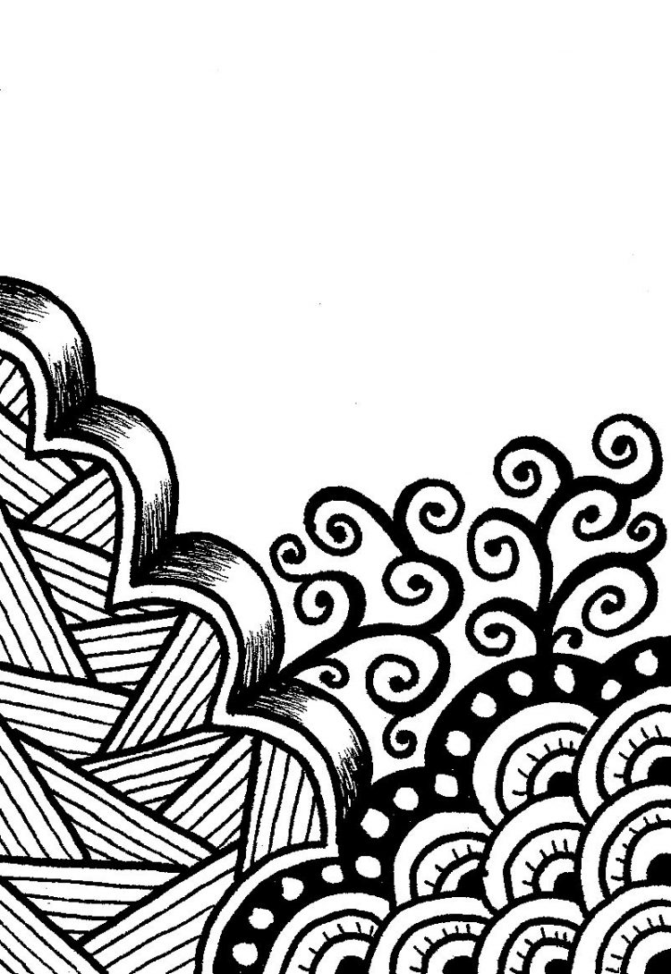 750x1089 Drawing Cool Easy Flower Designs To Draw Also Easy Cool Tribal
