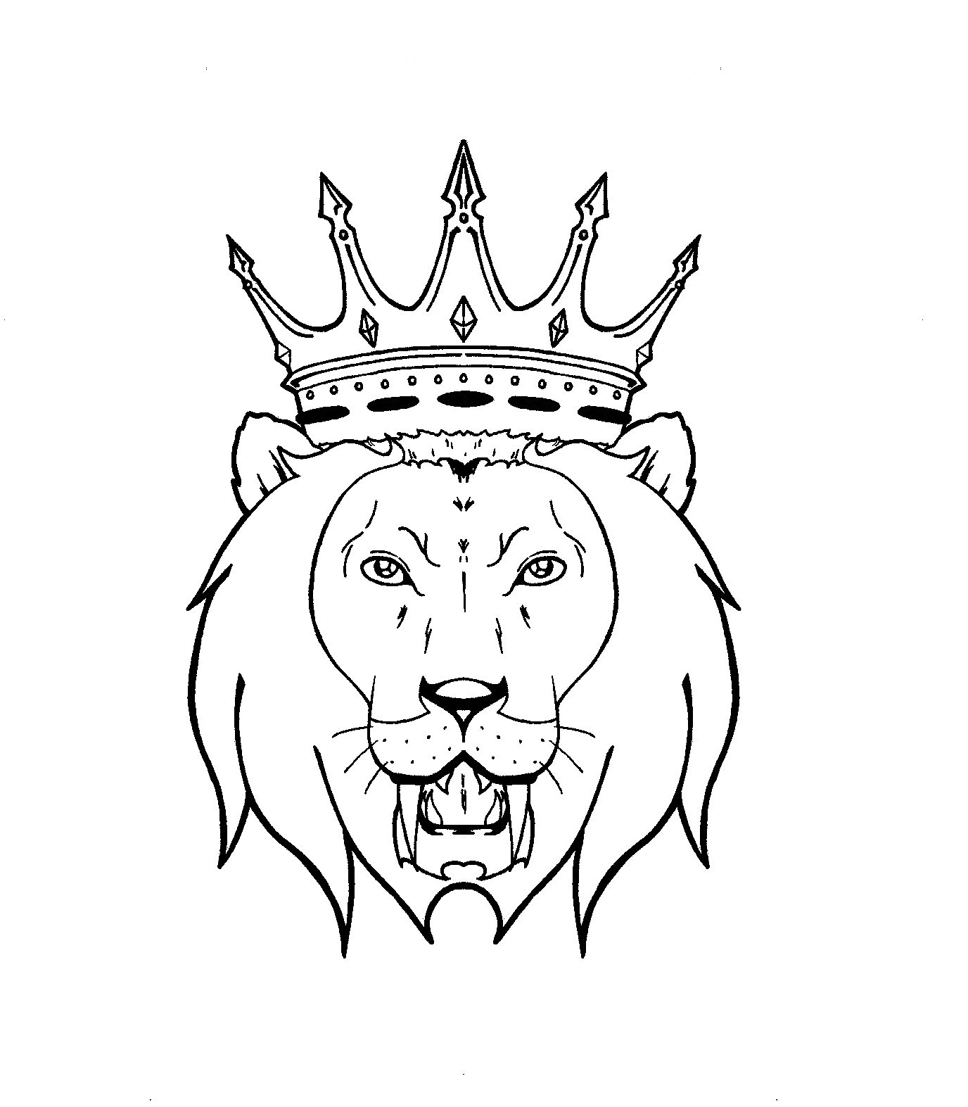1376x1573 Drawn Crown Tribal King