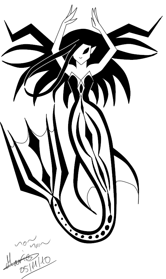 541x909 Tribal Mermaid By Pyodekantra