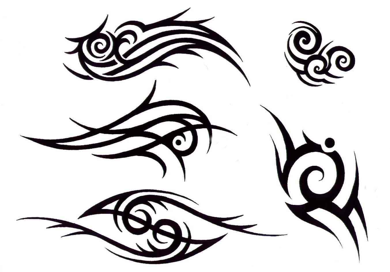 1353x945 Easy Tattoo Designs For Beginners For Men Of Tribal Free Download