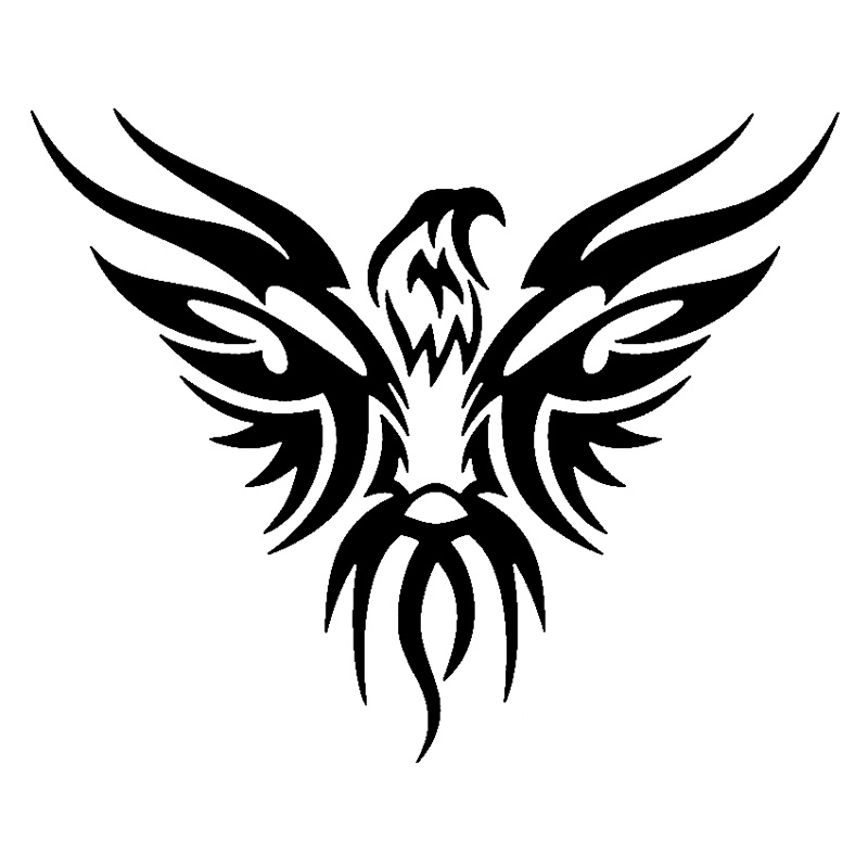 800x800 16.5cm13.4cm Eagle Tribal Animal Fashion Motorcycle Stickers