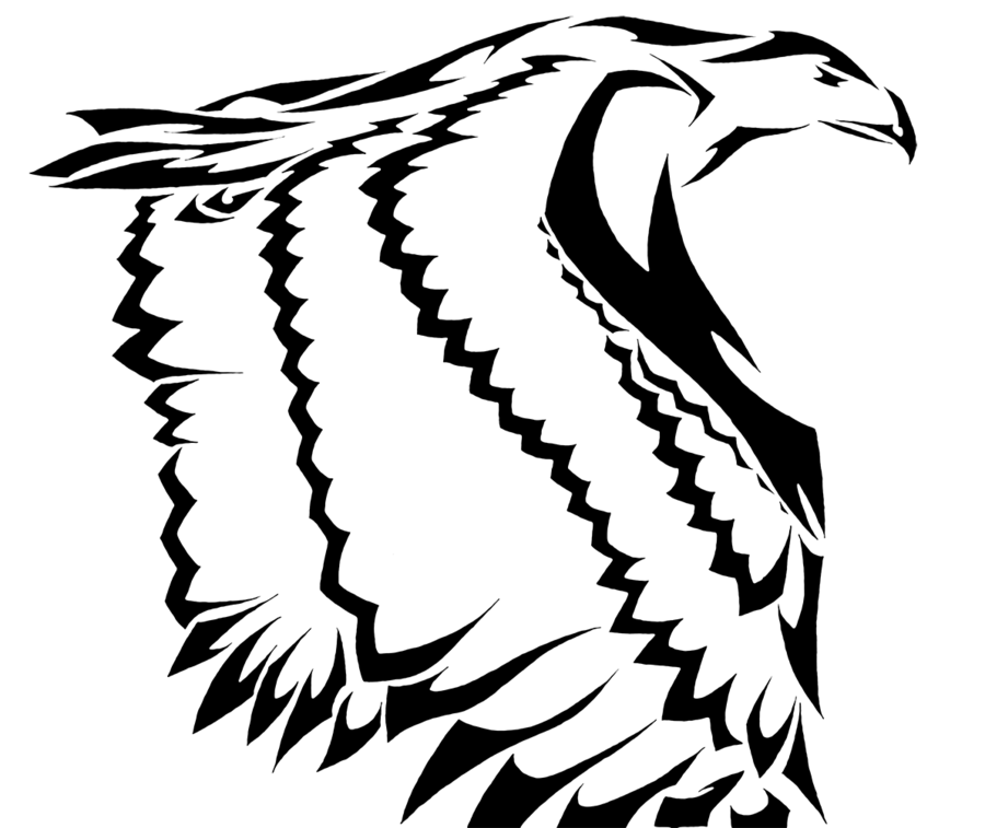 900x757 Tribal Eagle By L4tin G3cko