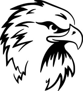 274x300 Bald Eagle Head Tribal Art Decal Wall Car Window Laptop Vinyl