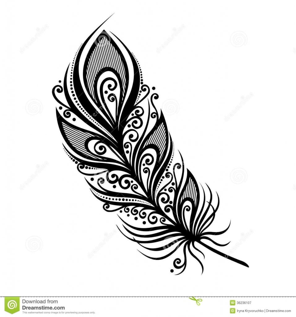 Tribal Feather Drawing at GetDrawings | Free download