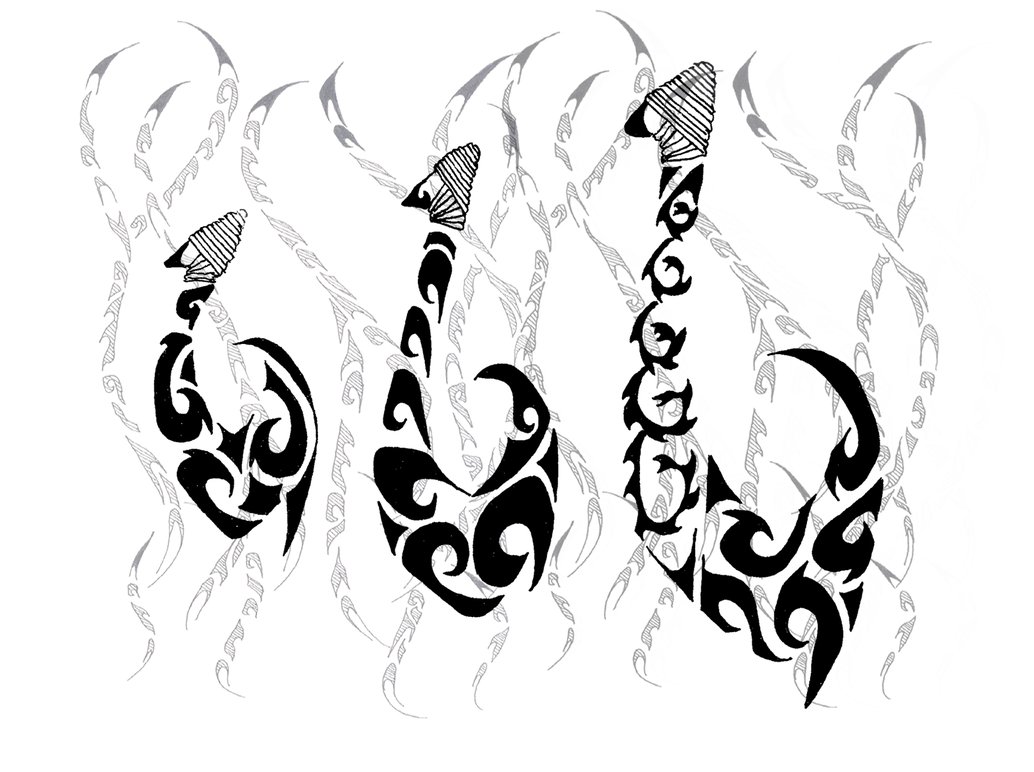 1034x772 Tribal Fish Hooks By Diangirl