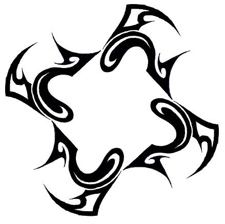 439x438 Tribal Fish Circle By Scit