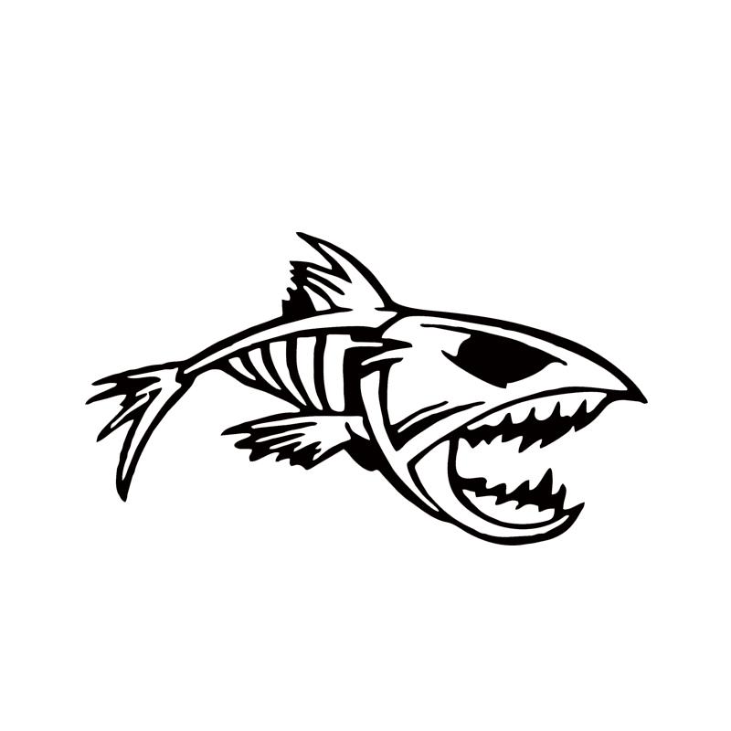 800x800 2018 Mouth Skeleton Tribal Fish Vinyl Decal Kayak Fishing Car