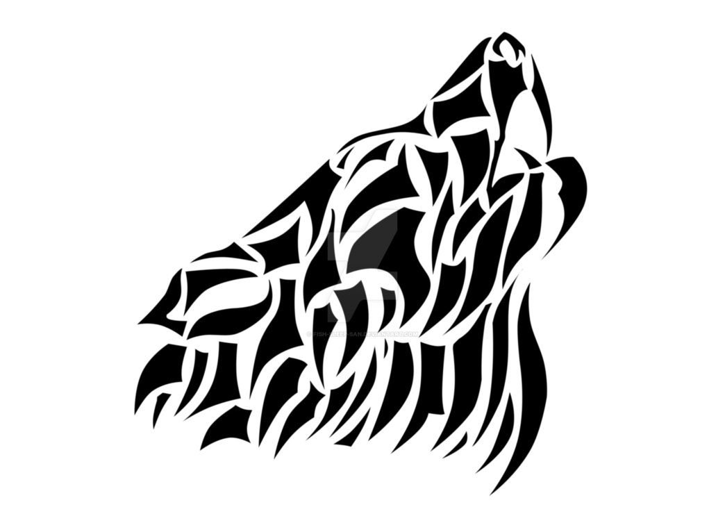 1044x766 Wolf Tribal By Fish Sleep San