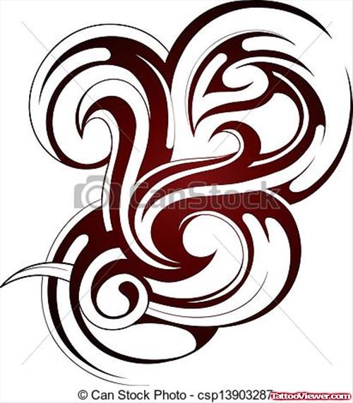 500x571 Awesome Tribal Fire Flame Tattoo Design Tattoo