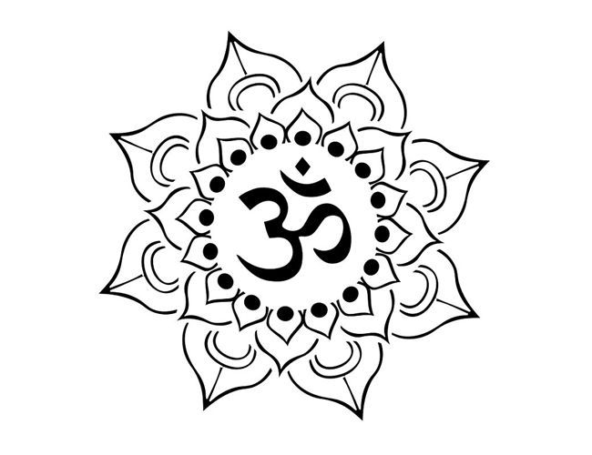 Tribal Flower Drawing