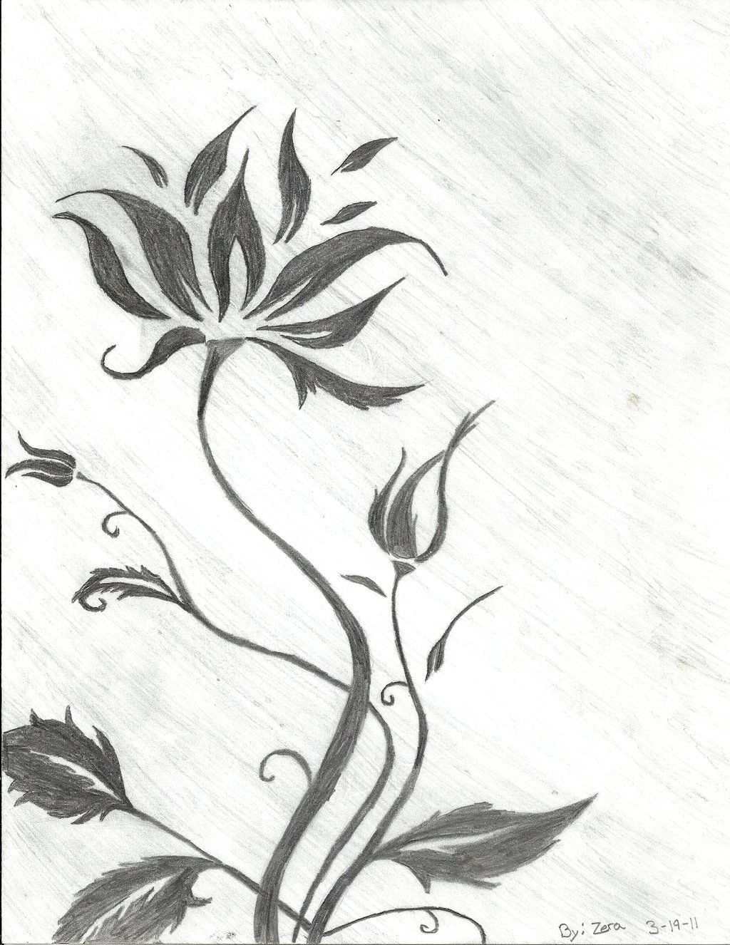 1024x1326 Tribal Flower By Xzombiezerax