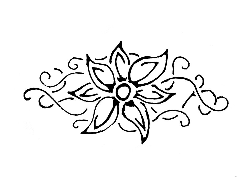 900x675 Tribal Flower By Aeroblade88