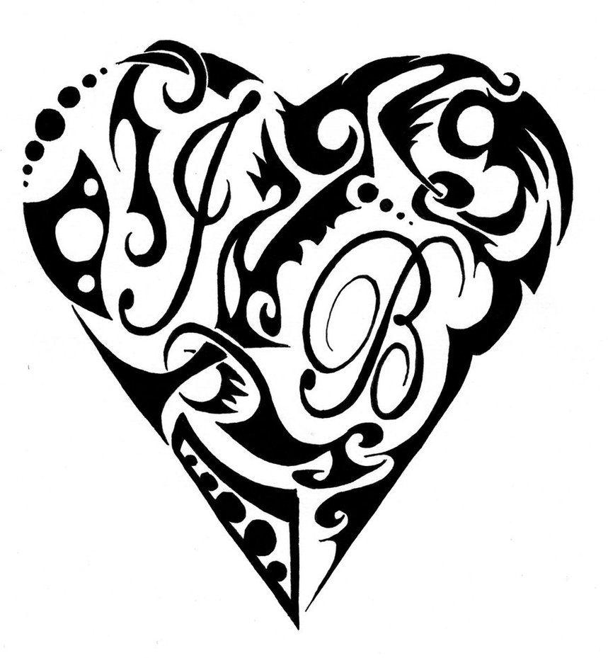 859x929 Tribal Heart By Linkgilbs