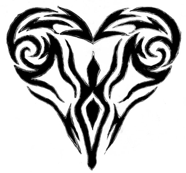 600x558 Tribal Heart Woman Iii By Muetze87