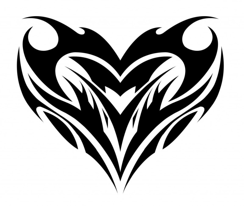 Tribal Heart Drawing at GetDrawings | Free download