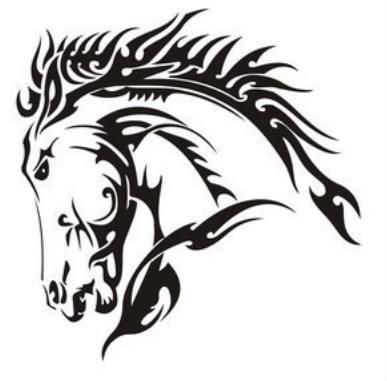 387x381 38 Best Tribal Horse Tattoo Images On Horse Tattoos
