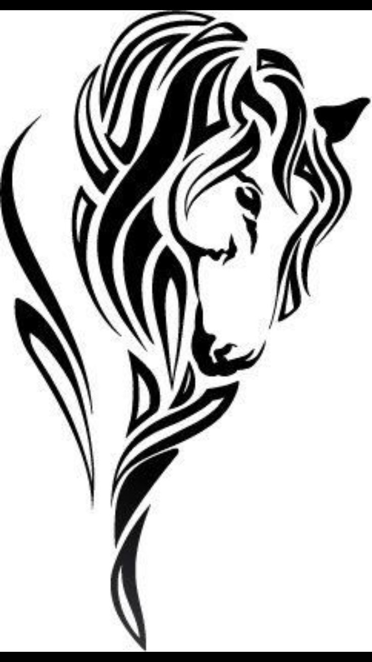 736x1308 The Best Tribal Horse Tattoo Ideas On Horse