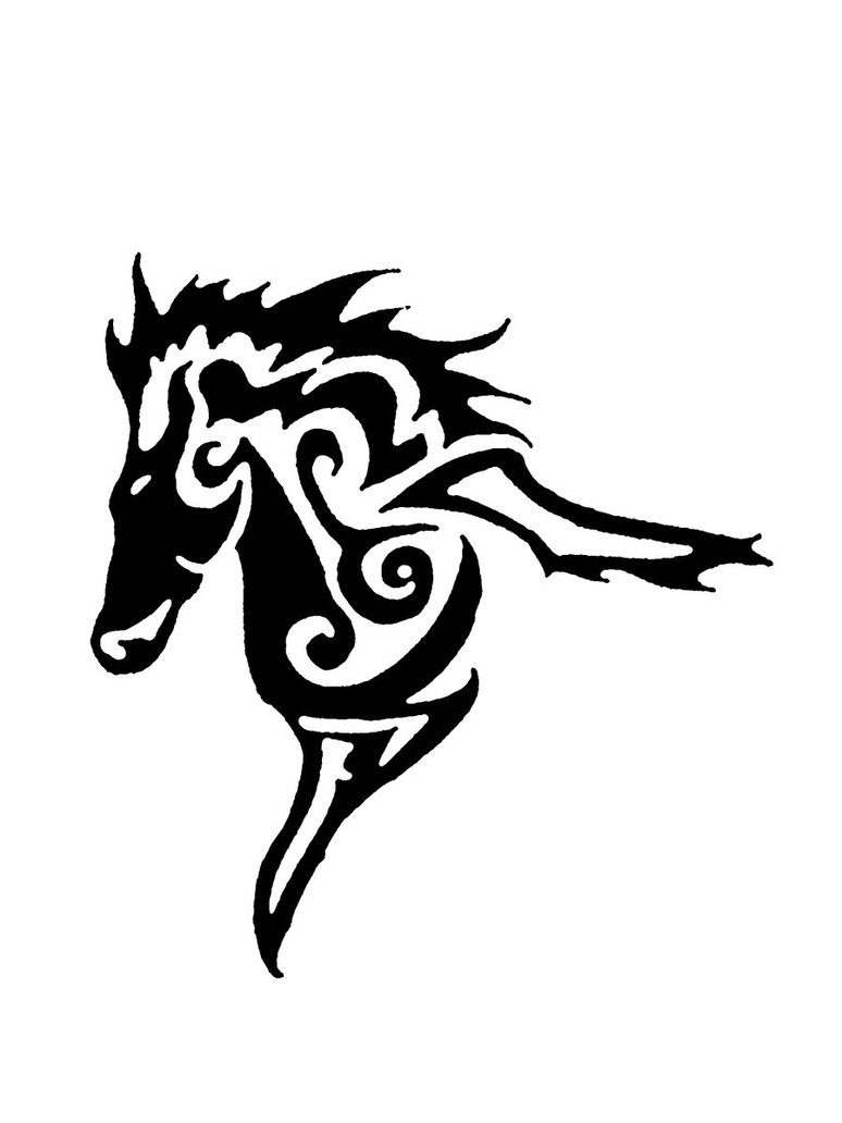 774x1032 Tribal Horse Drawing By Nafaka15