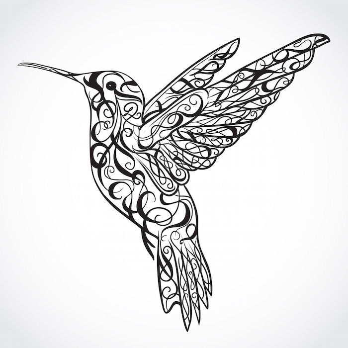 Tribal Hummingbird Drawing at GetDrawings | Free download