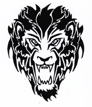 305x353 Tribal Lion Tattoo By Patchwork Bat