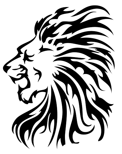 400x504 18 Magnificent Tribal Lion Tattoo Only Tribal