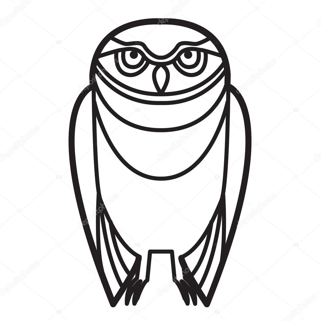1024x1024 Owl In Tribal Style Stock Vector Suwanneeredhead