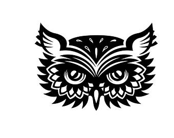340x270 Tribal Owl Decal Etsy